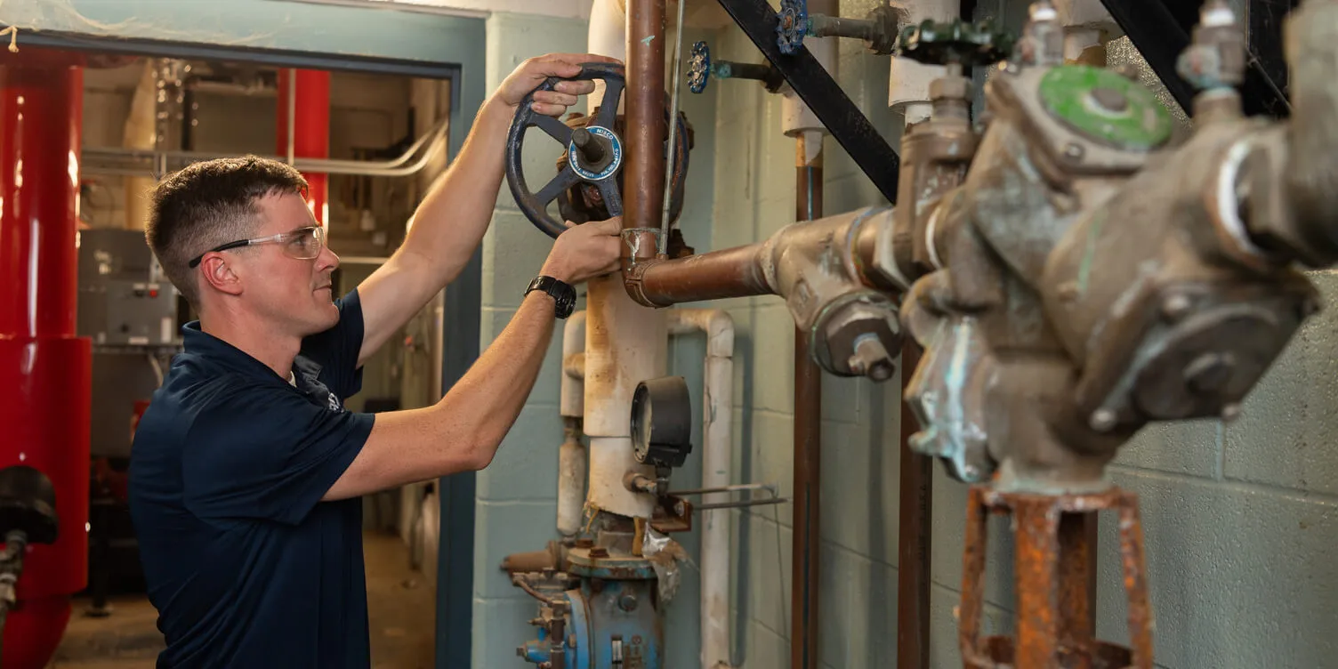 service plumbing backflow adjustment